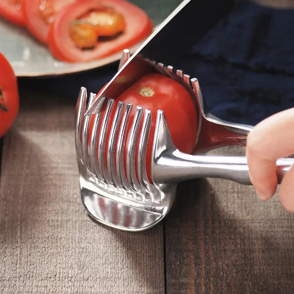 Stainless Steel Kitchen Handheld Orange Lemon Slicer Tomato Cutting