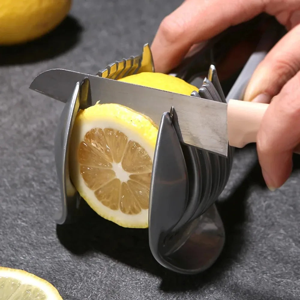 Stainless Steel Kitchen Handheld Orange Lemon Slicer Tomato Cutting