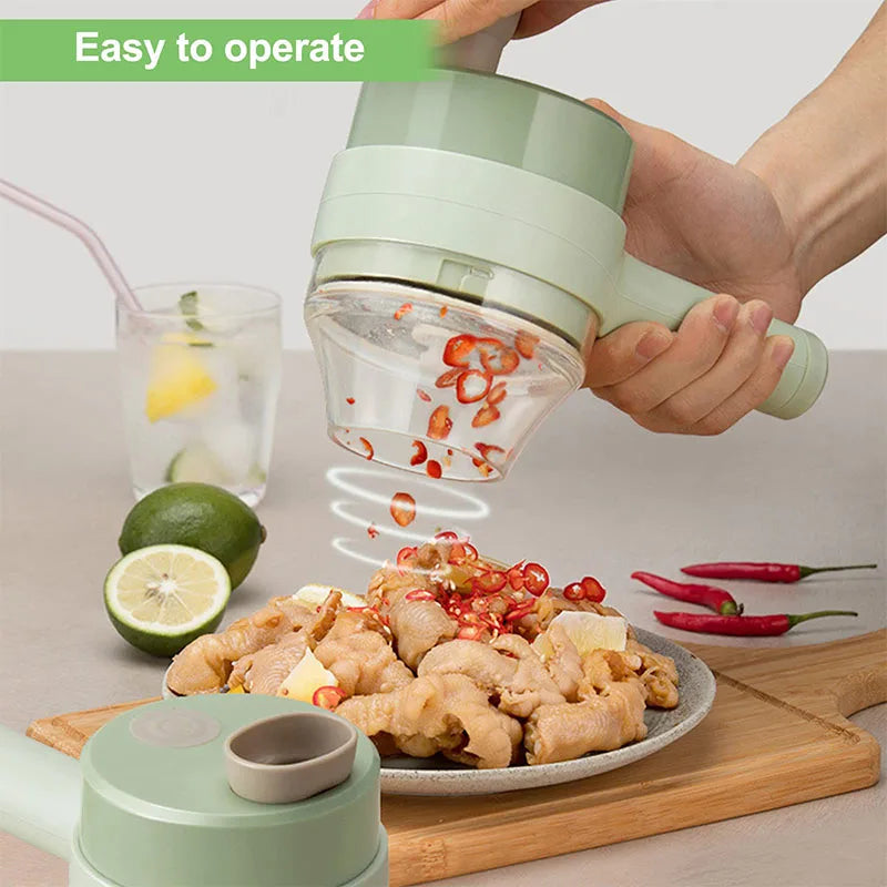 Vegetable Cutter Handheld Electric Vegetables Slicer For Garlic