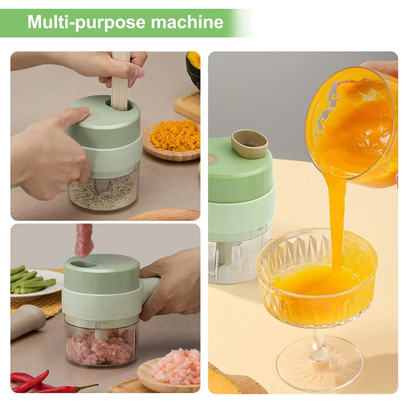 Vegetable Cutter Handheld Electric Vegetables Slicer For Garlic