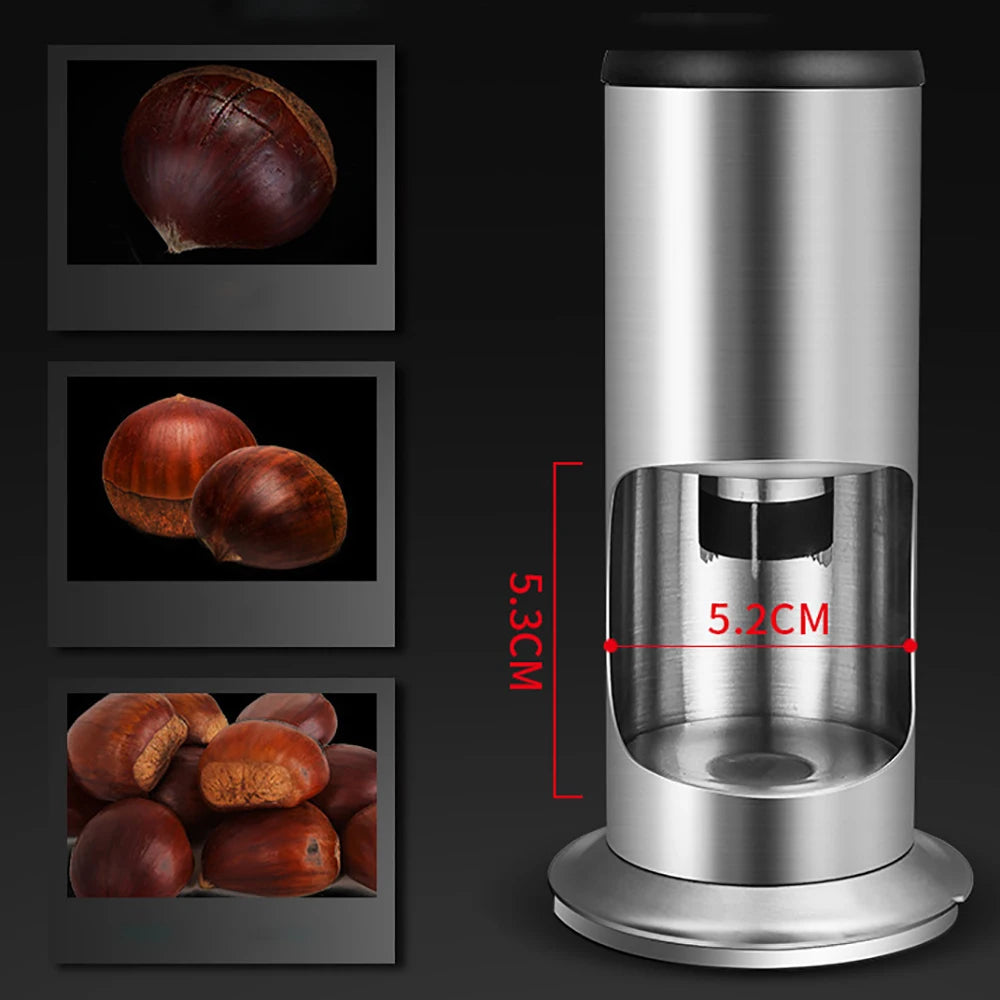 Stainless Steel Manual Chestnut Opener Chestnut Cutter Tool Antislip